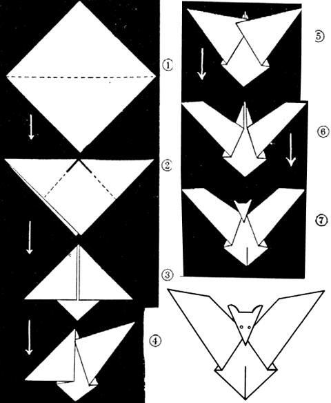 Master-klasse: bat-origami flagermus